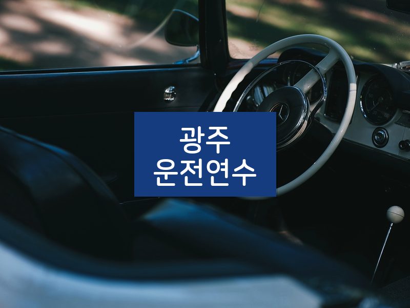 광주운전연수 후기