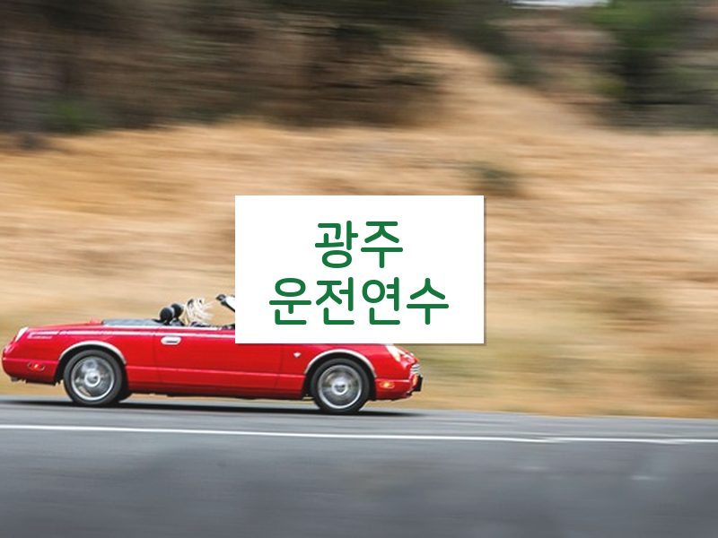 광주운전연수 후기