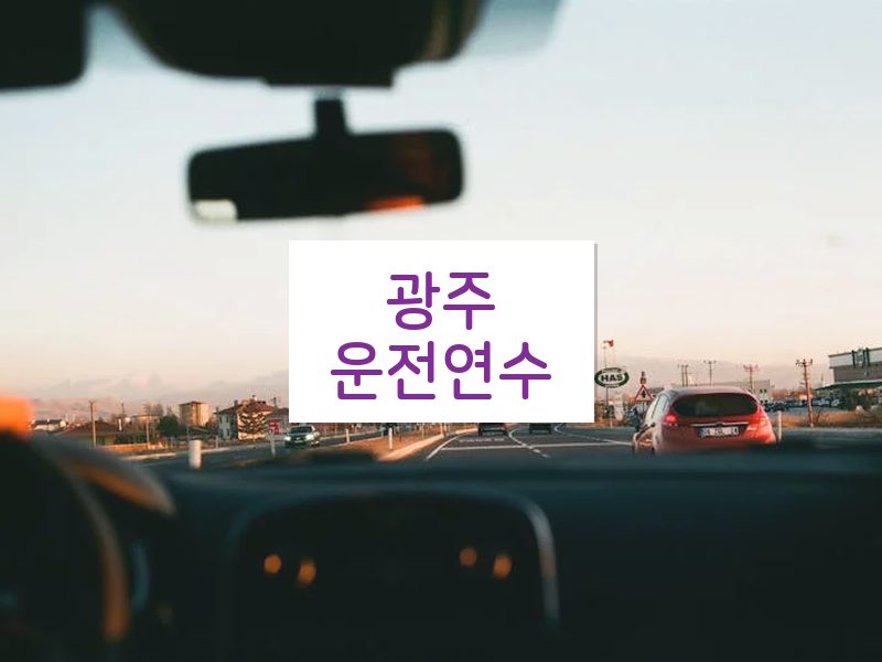 광주운전연수 후기