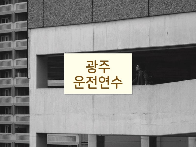 광주운전연수 후기
