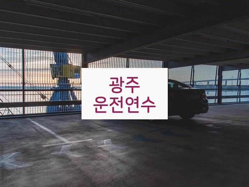 광주운전연수 후기