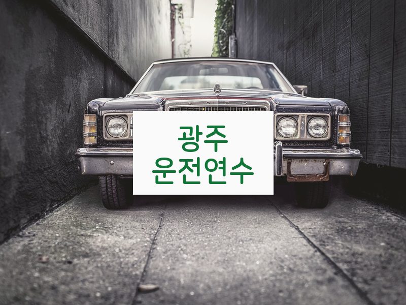 광주운전연수 후기