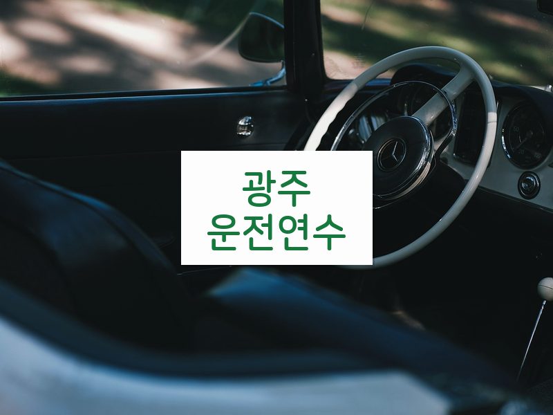 광주운전연수 후기