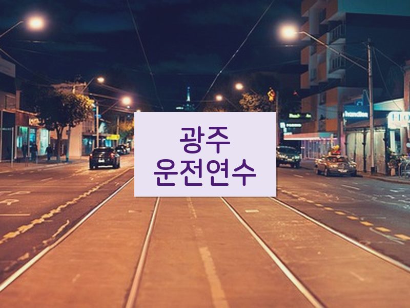 광주운전연수 후기