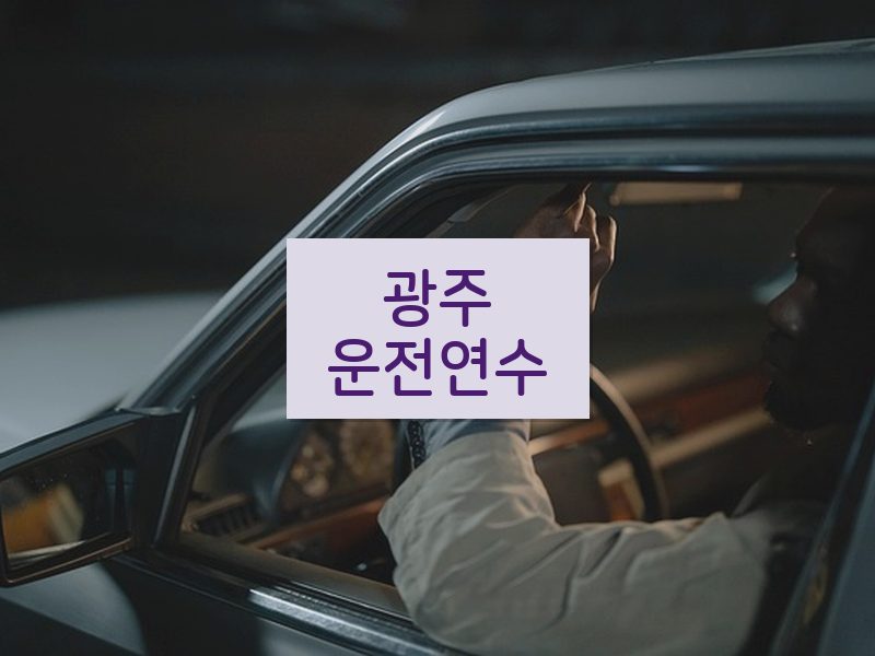 광주운전연수 후기