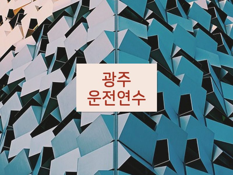 광주운전연수 후기