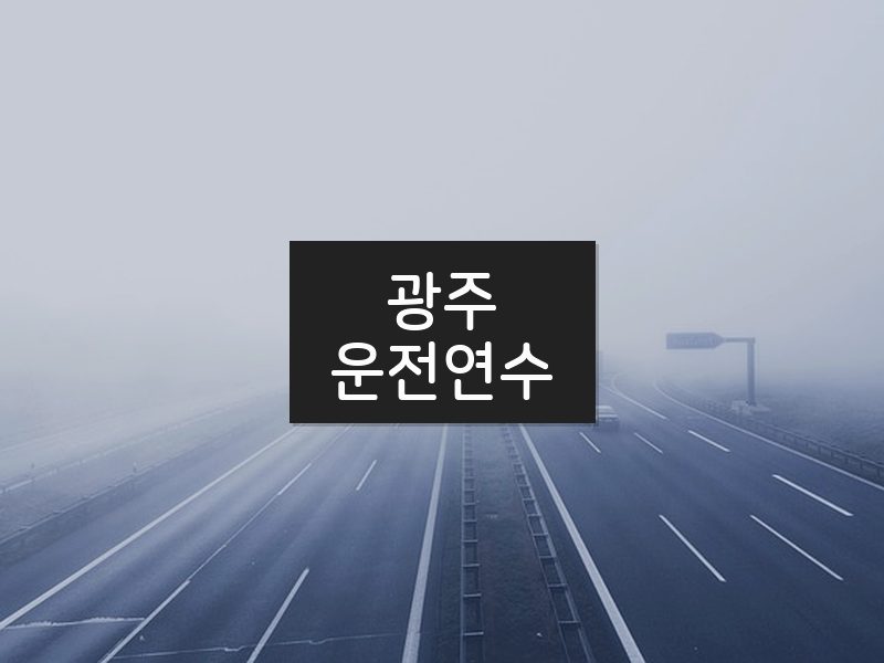 광주운전연수 후기