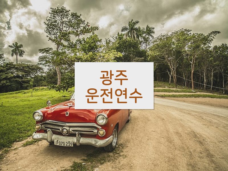 광주운전연수 후기
