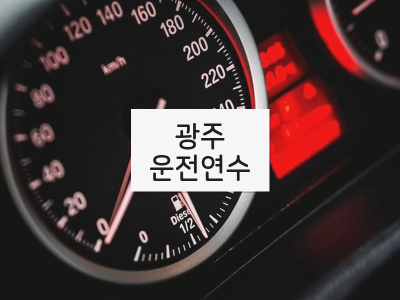 광주운전연수 후기