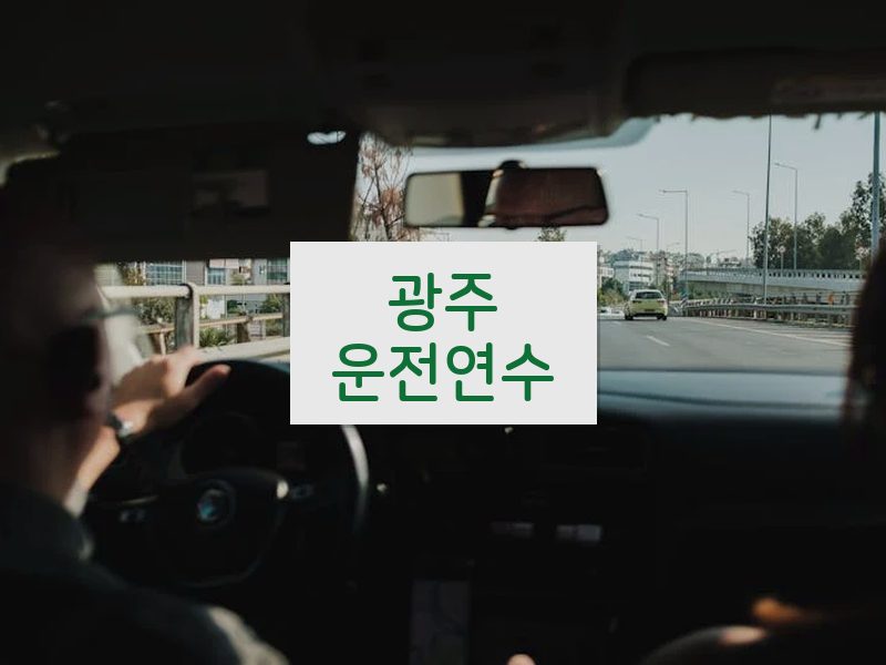 광주운전연수 후기