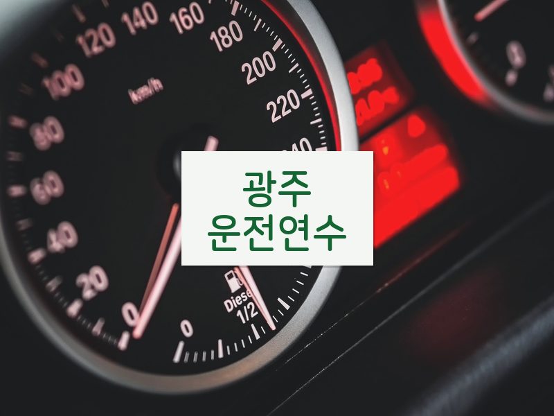 광주운전연수 후기