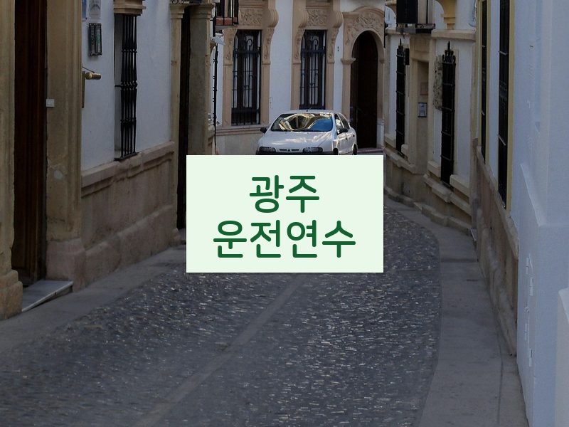 광주운전연수 후기