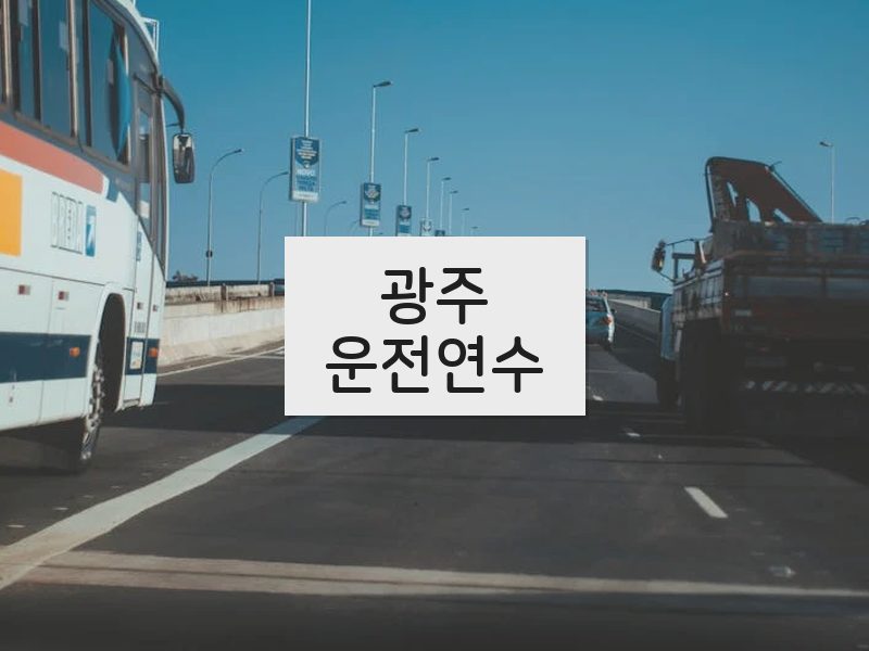 광주운전연수 후기