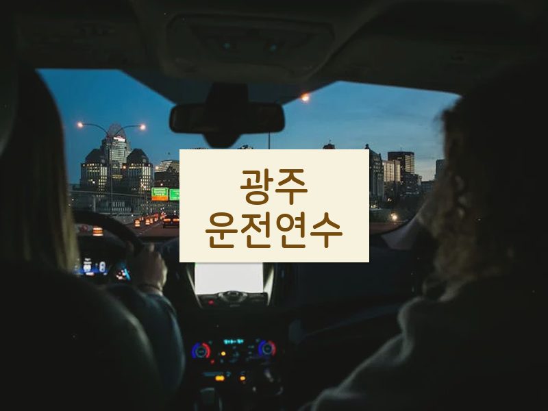 광주운전연수 후기