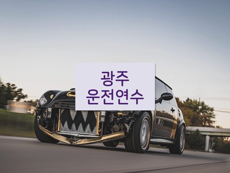 광주운전연수 후기