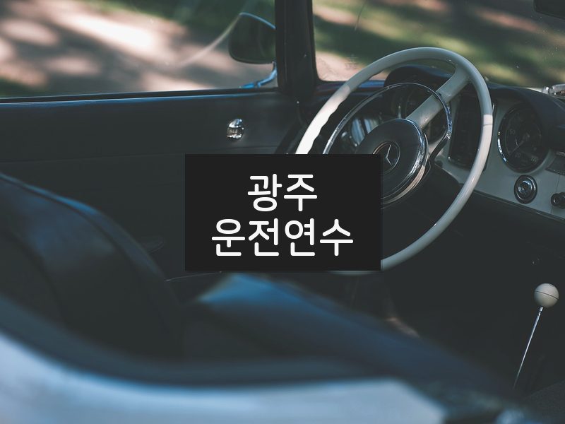광주운전연수 후기
