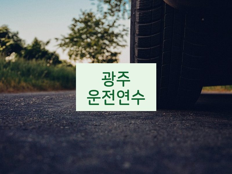 광주운전연수 후기