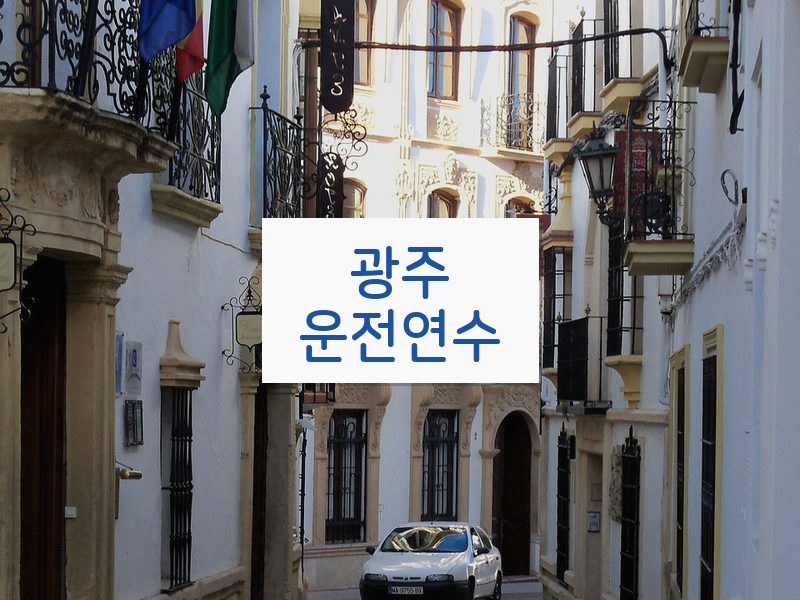 광주운전연수 후기