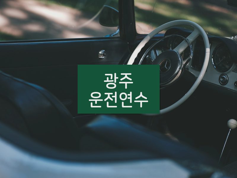광주운전연수 후기
