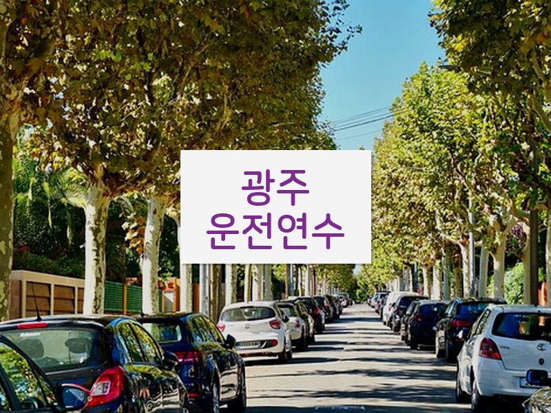 광주운전연수 후기