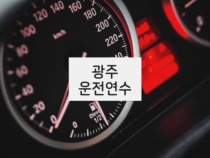 광주운전연수 후기