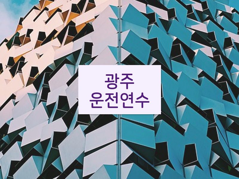 광주운전연수 후기