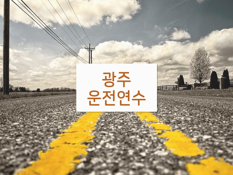 광주운전연수 후기