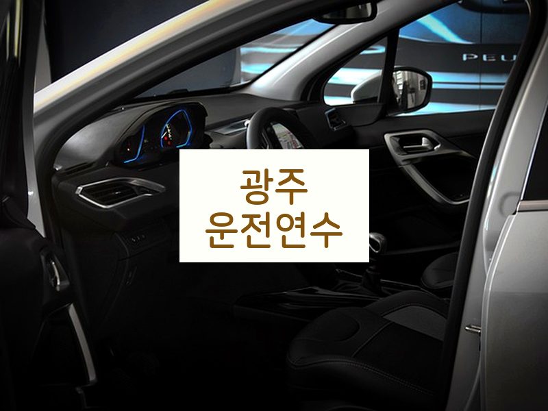 광주운전연수 후기