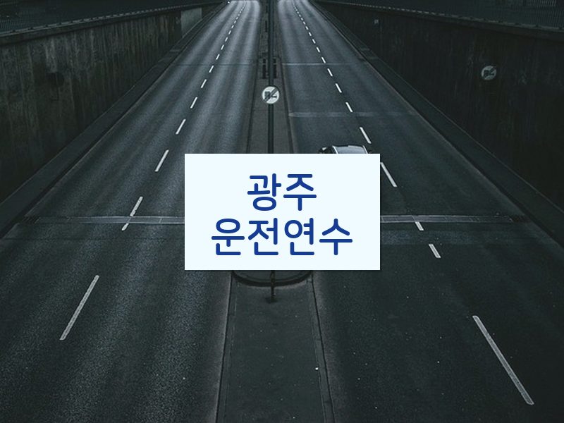 광주운전연수 후기