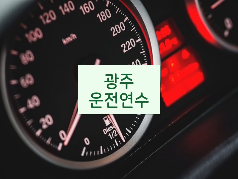 광주운전연수 후기