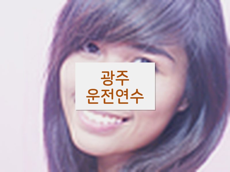 광주운전연수 후기
