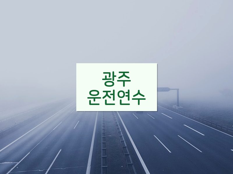 광주운전연수 후기