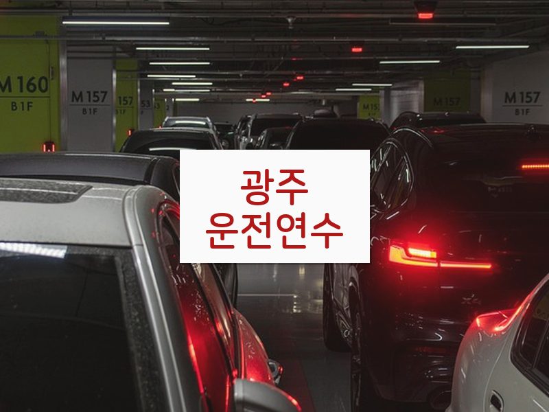 광주운전연수 후기