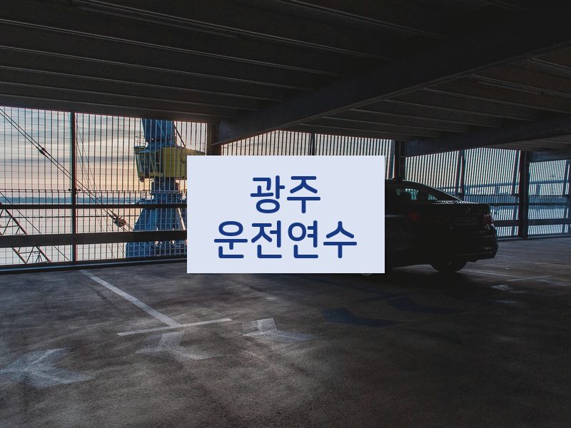 광주운전연수 후기