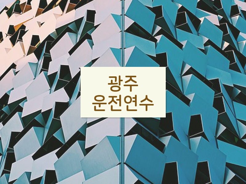 광주운전연수 후기