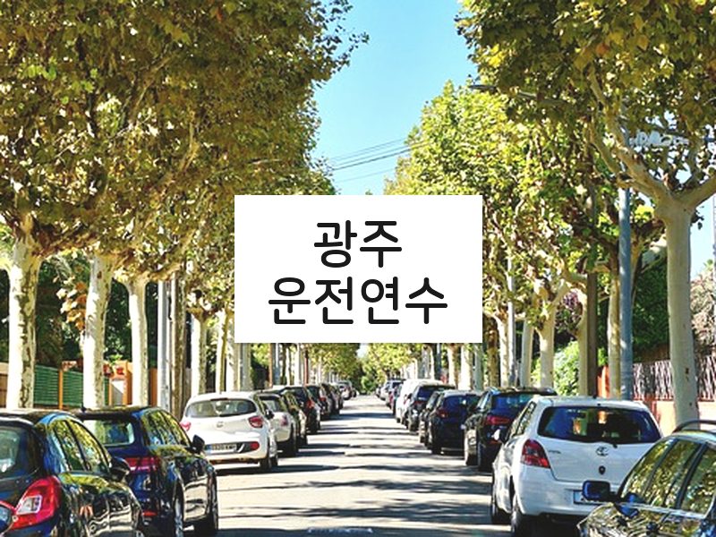 광주운전연수 후기