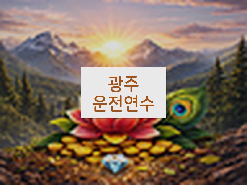 광주운전연수 후기