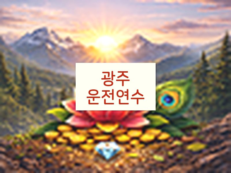 광주운전연수 후기