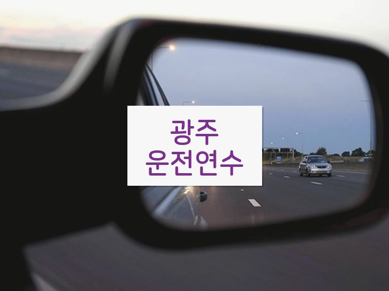 광주운전연수 후기
