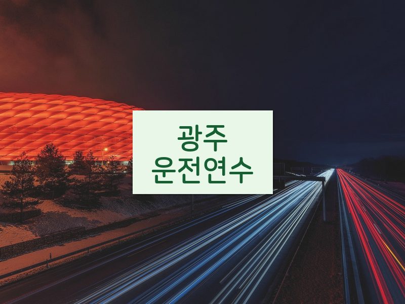 광주운전연수 후기