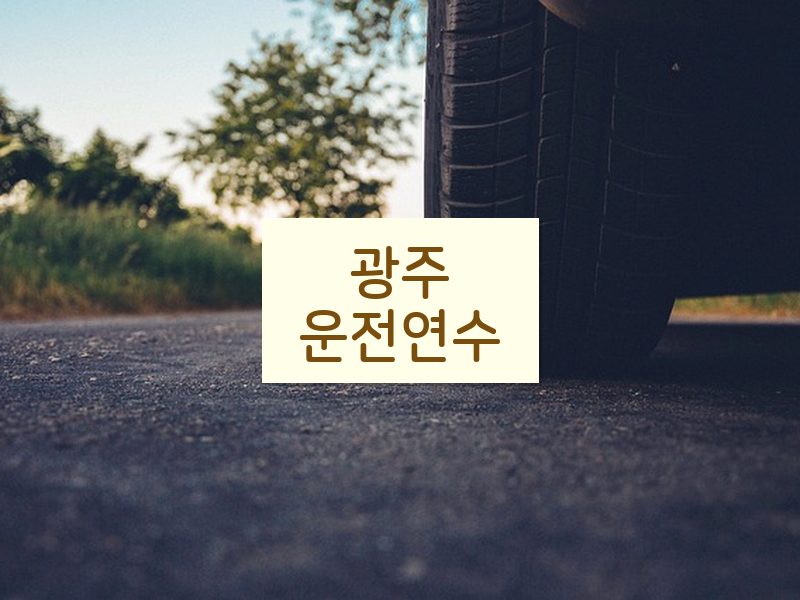 광주운전연수 후기