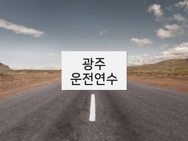 광주운전연수 후기