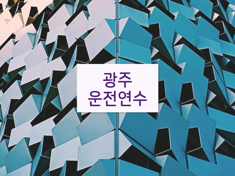 광주운전연수 후기