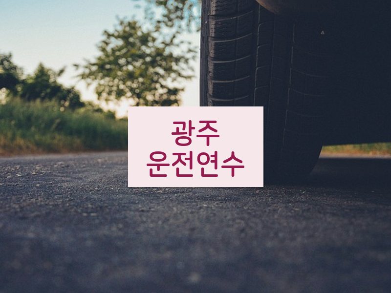광주운전연수 후기