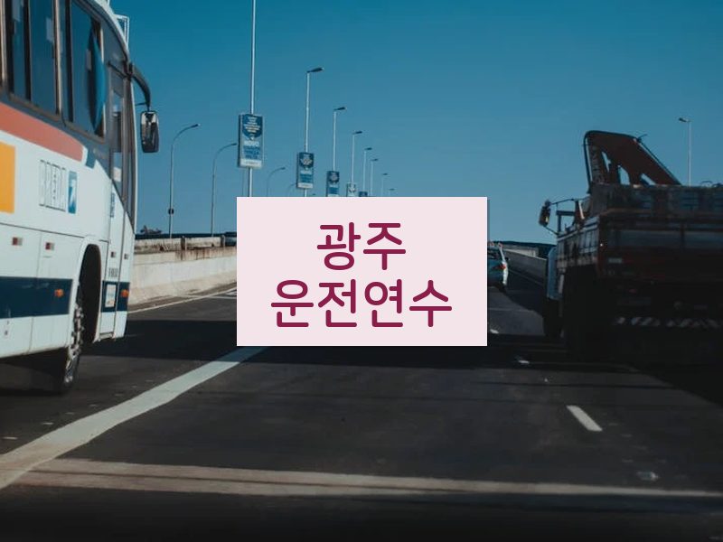 광주운전연수 후기