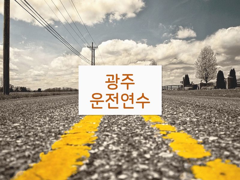 광주운전연수 후기