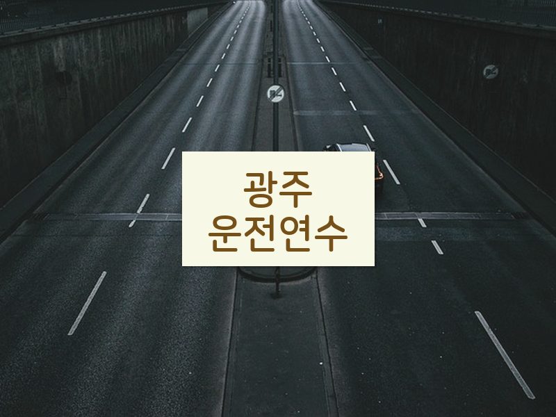 광주운전연수 후기