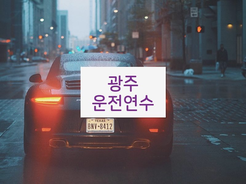 광주운전연수 후기