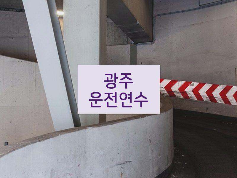 광주운전연수 후기