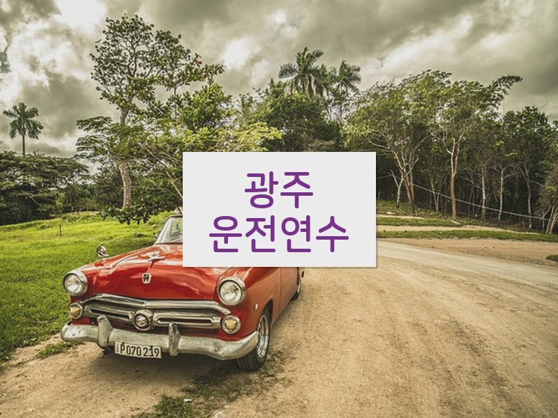 광주운전연수 후기